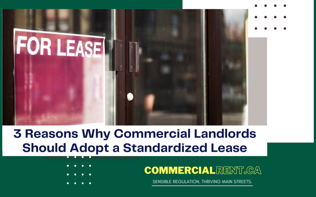 3 reasons Why Commercial Landlords Should Adopt a Standardized Lease